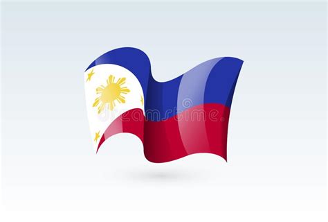 Philippines Flag Vector Waving Wind Stock Illustrations