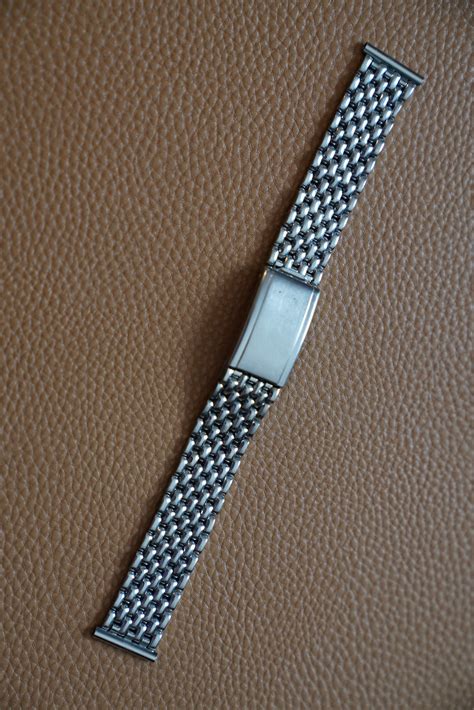 mm Gay Frères Beads of Rice Bracelet Straight End Links rd quarter Inches Wind Vintage