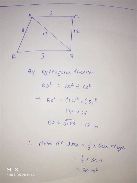 1 EXERCISE 12 2 A Park In The Shape Of A Quadrilateral ABCD Has Z C