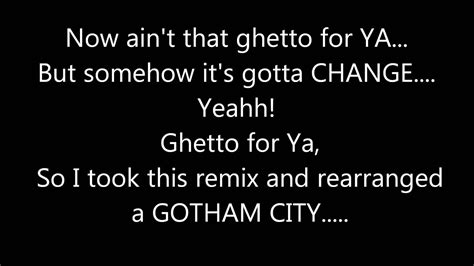 R Kelly Gotham City Remix Lyrics On Screen Youtube