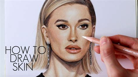 How To Draw Skin With Colored Pencils Tutorial Youtube