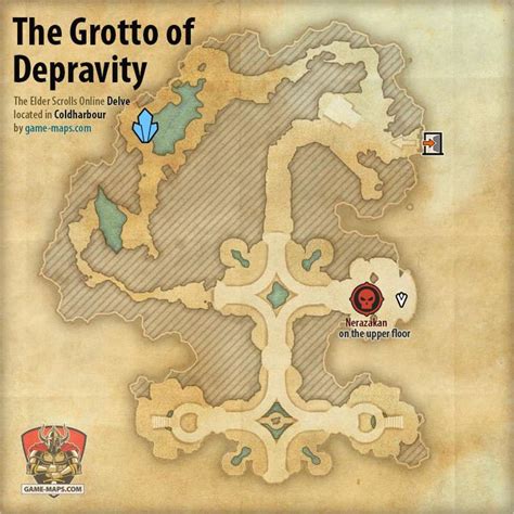 The Map For The Grotto Of Depravity