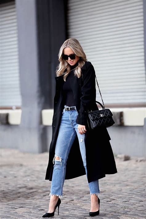 Actualizar Imagen Black Trench Coat Outfit Women S Abzlocal Mx