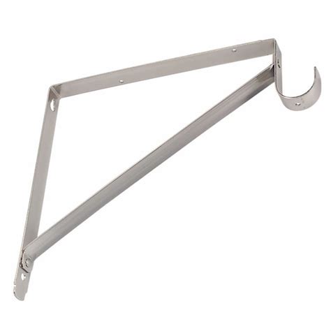 Shop Style Selections Satin Nickel Shelf And Closet Rod Bracket At