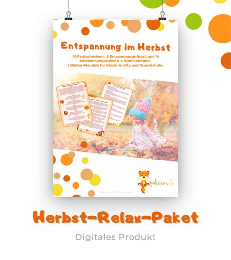 Kinderyoga Paket Entspannung Im Herbst Yokimo