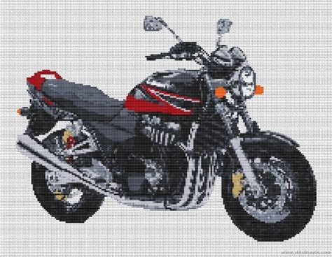 Suzuki GSX 1400 Motorcycle Cross Stitch Kit And Chart Stitchtastic