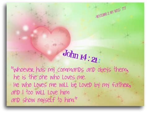 Love Out Loud Bible Verse Of The Day John 14 21