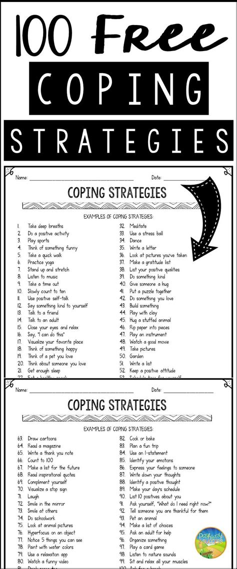 Free Printable Printable Coping Skills Cards