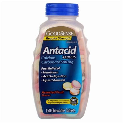 Goodsense Regular Strength Antacid Tablets 150 Ct Assorted Flavors 8