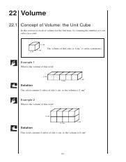 Understanding Volume Concepts And Calculations In Maths Course Hero