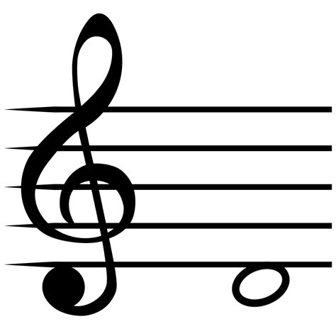 Note Re Music Staff Lines D Clef Solfeggio Not Vector Art At