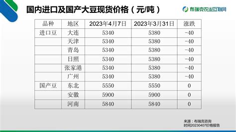 布瑞克大豆市场监测报告20230410