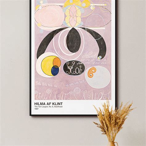 Hilma Af Klint Mid Century Modern Wall Art The Ten Largest Painting