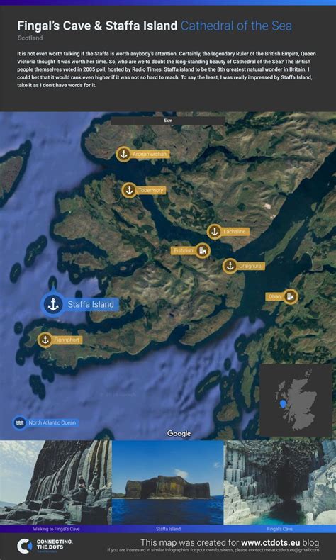 Staffa Island Tours Starting Points Map | Fingal's cave, Fingal, Cave tours