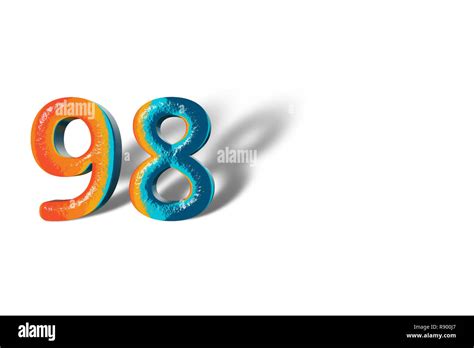 3d Number 98 Hi Res Stock Photography And Images Alamy