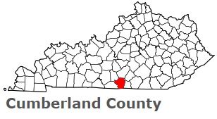 Cumberland County on the satellite map of Kentucky 2024. Actual ...