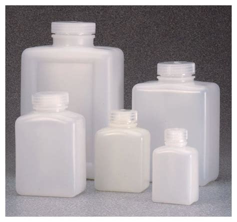 Nalgene Rectangular Hdpe Bottles With Closure Bulk Pack