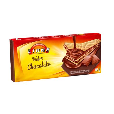 Biscoito Wafer Chocolate Sem Lactose Liane 115g Submarino