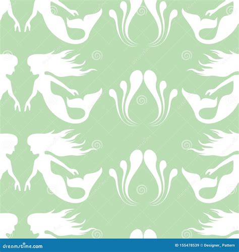 Vector White Silhouette of Sea Grass and Couple Stock Vector ...