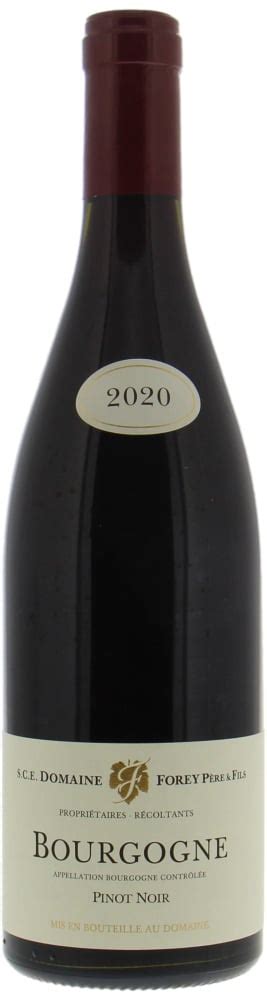 Bourgogne Pinot Noir 2020 Domaine Forey Pere Fils Buy Online