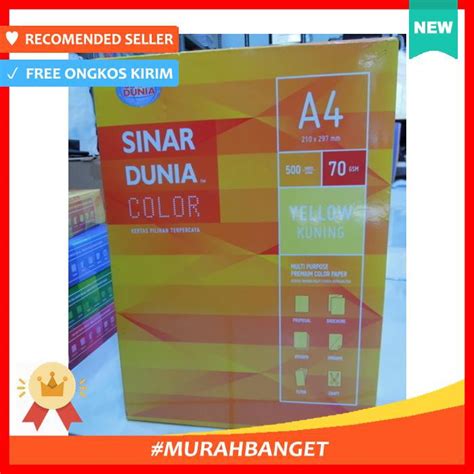 jual kertas hvs  gsm sidu kuning shopee indonesia