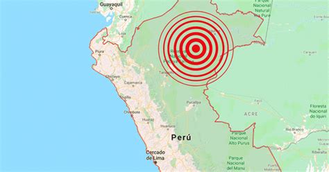 Terremoto En Loreto Sismo De 75 Se Registra En La Selva Peruana Iquitos Yurimaguas Igp