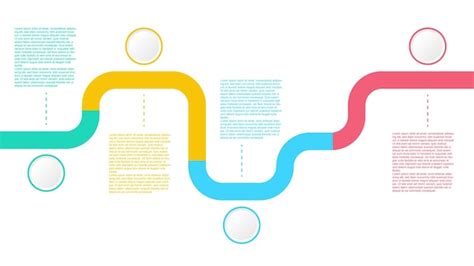 Plantilla De L Nea De Tiempo Infogr Fica Con Cuatro Pasos Para La