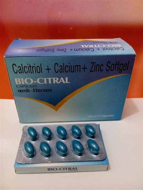 Calcitriol Calcium Zinc Softgel Capsules At Rs 1000 Box Calcitriol