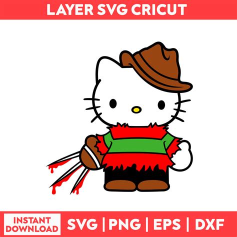 Halloween Kitty Svg Hello Kitty Svg Hello Freddy Krueger S Inspire Uplift