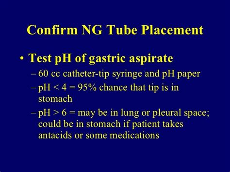 Gastric Ph For Ng Tube , Nasogastric tube checks: Is the recommended pH ...