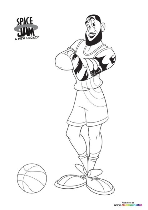 Dibujos De Space Jam Lebron James Para Colorear Para Colorear Pintar