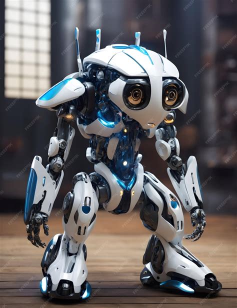 Premium AI Image | Forging Futuristic AI Robots by Blending Myths and Technology's Promise