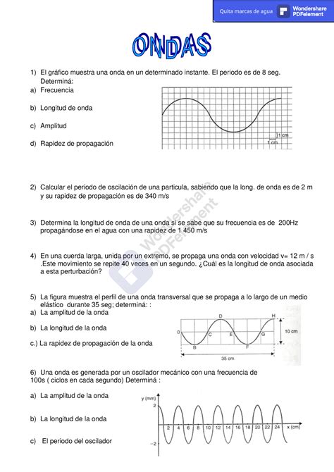 Guia Para Gu A El Gr Fico Muestra Una Onda En Un