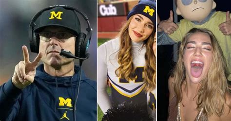 Michigan Cheerleaders Wild Photos Go Viral After Alabama Win Game