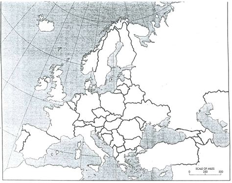 Blank Map Of Europe After Ww1 - Tourist Map Of English