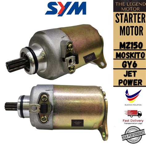 Naza Mz Mz Moskito Mosqito Gy Sym Jet Power Starter Motor Assy