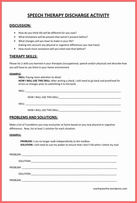 40 Speech Therapy Lesson Plan Template Hamiltonplastering