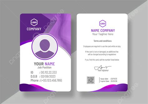 Company Office Employee Identification Card Template Download On Pngtree