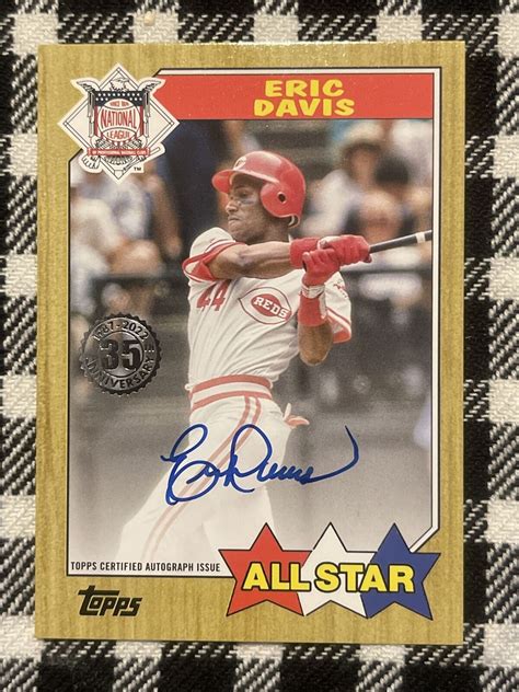 Mavin Eric Davis Topps Series Th Anniversary All Star Auto