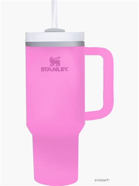 "Cute pink Stanley cup " Sticker for Sale by avasart- | Redbubble