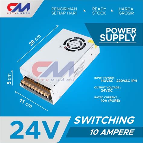 Jual POWER SUPPLY 24V 10A SWITCHING Switching Power Supply 24V 10A