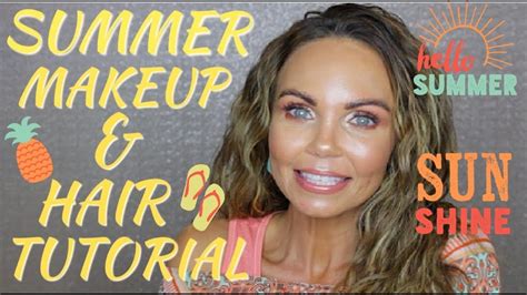 Summer Makeup And Hair Tutorial Easy Beachy Waves Rose Gold Makeup