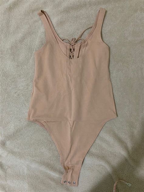 Nude Onesie Top Women S Fashion Tops Others Tops On Carousell