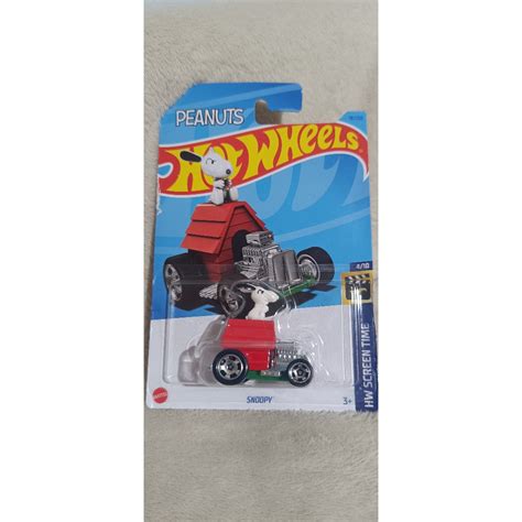 Hot Wheels Snoopy Peanuts HW Screen Time 4 10 hotwheels Carrinhos Coleção Shopee Brasil