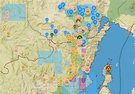 Analysis of the interactive map of artisanal mining areas in eastern DR ...