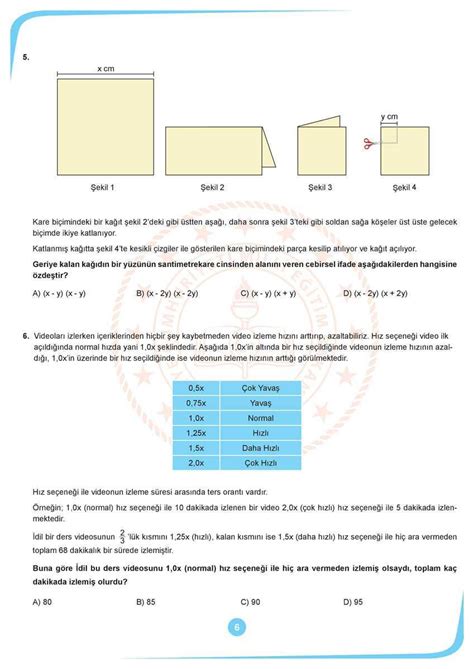 Lgs Şubat Ayı örnek Soruları Yayında İşte Lgs 2020 Sözel Ve Sayısal