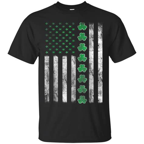 Awesome Cool Irish American Flag St Patricks Day Shamrock T Shirt St