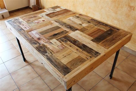 Plateau De Table En Bois De Palette