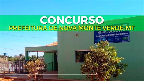 Concurso Aberto Na Prefeitura De Nova Monte Verde MT 2020