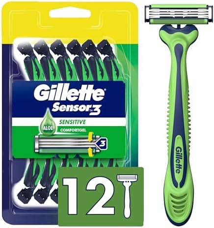 Amazon Gillette Customplus Disposable Razor Sensitive Count